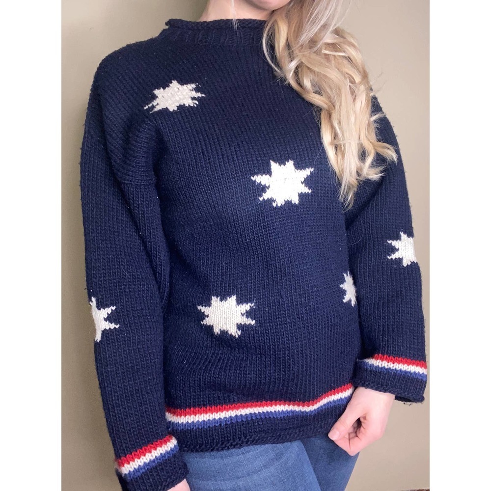 VINTAGE Wool American Classic Blue Sweater